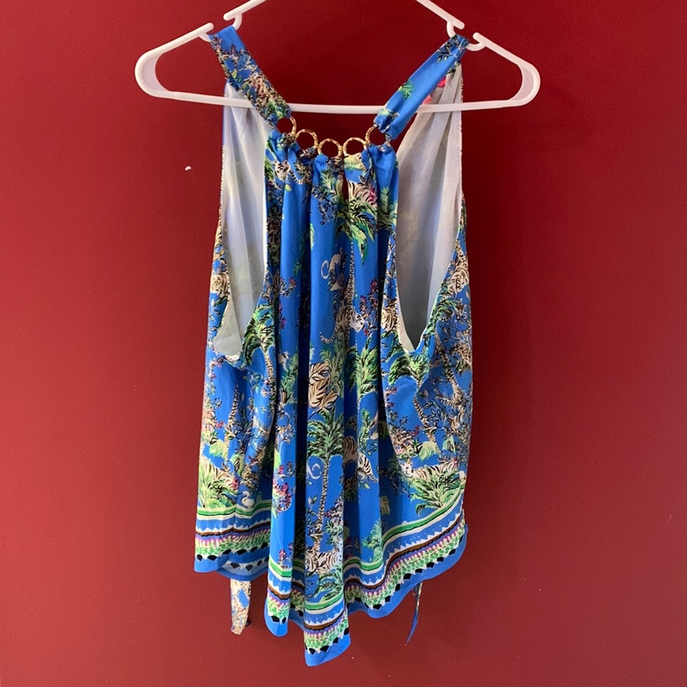 Lily Pulitzer Julien Halter Top Size L - Picture 2 of 8